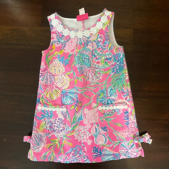Lilly Pulitzer Pink Sleeveless Dress with Floral Patterns - Picture 1 of 1